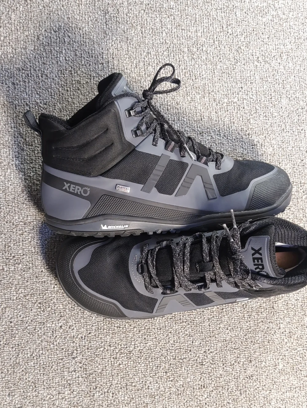 Xero Scrambler II Mid Waterproof Hiking Boot/Shoe Size 11.5 Black/Gray Zero Drop
